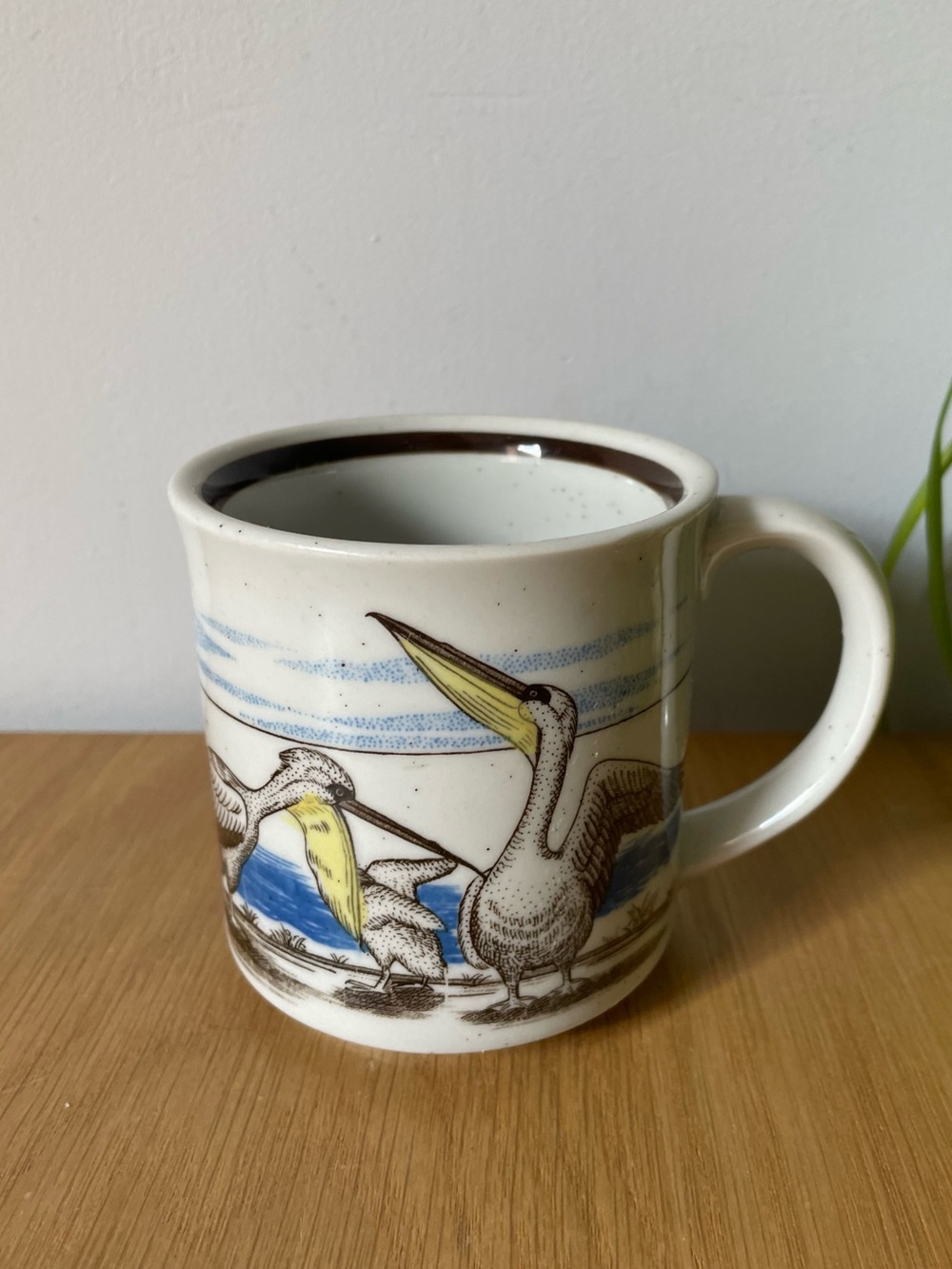 Vintage 1970s Otagiri Pelican Stoneware Mug Made in Japan 🌊